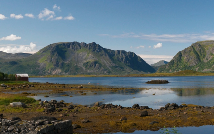 Landskapsbilde fra Rørvik