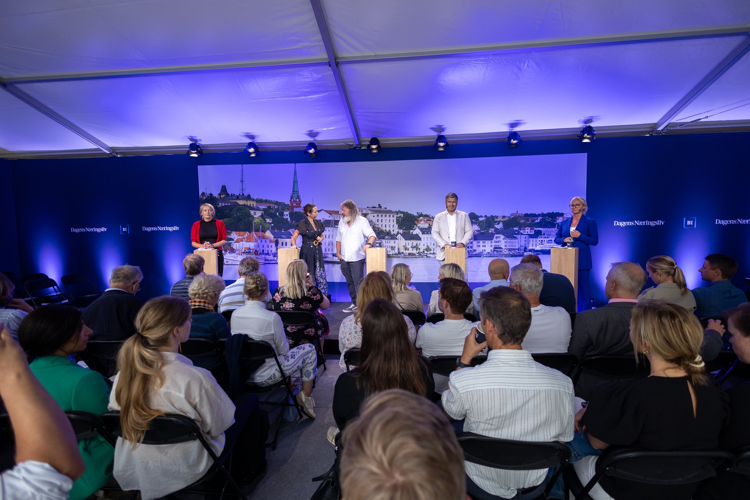 Bilde fra paneldebatt under Arendalsuka 2024