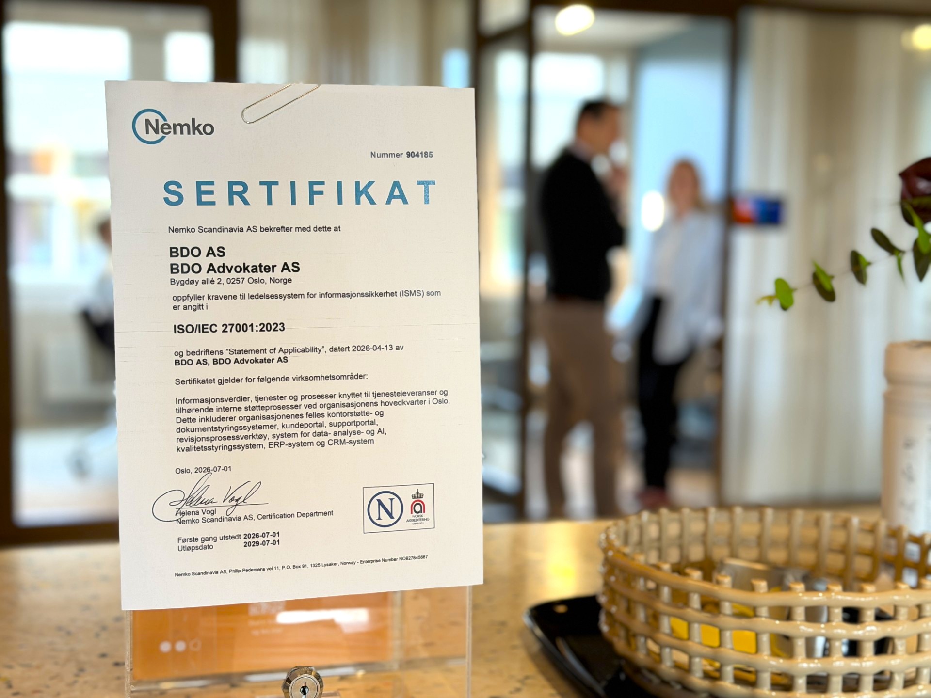 ISO-sertifikat