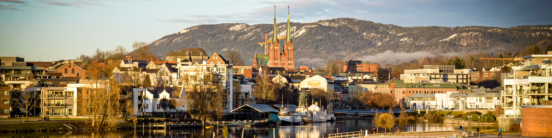 Skien i skumringstimen