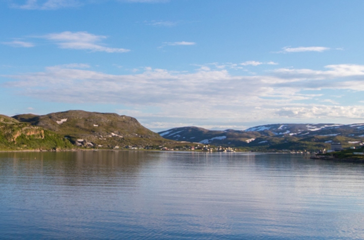 Landskapsbilde fra Båtsfjord