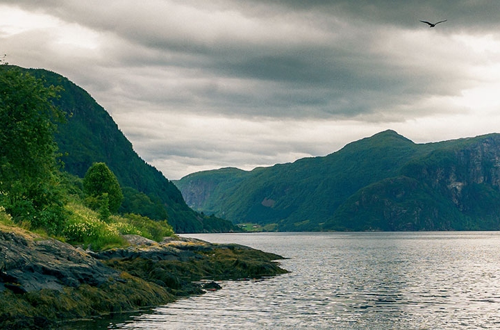 Landskapsbilde fra Førde