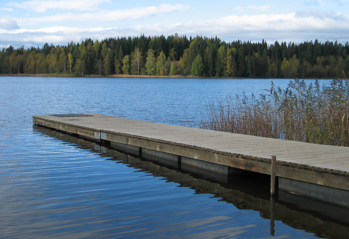 Badebrygge ved Nordbytjern