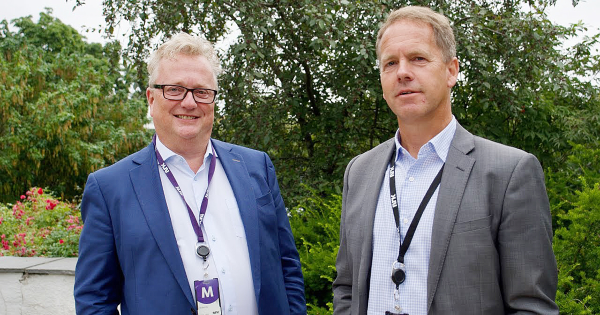 Terje Tvedt og Andreas Norvik
