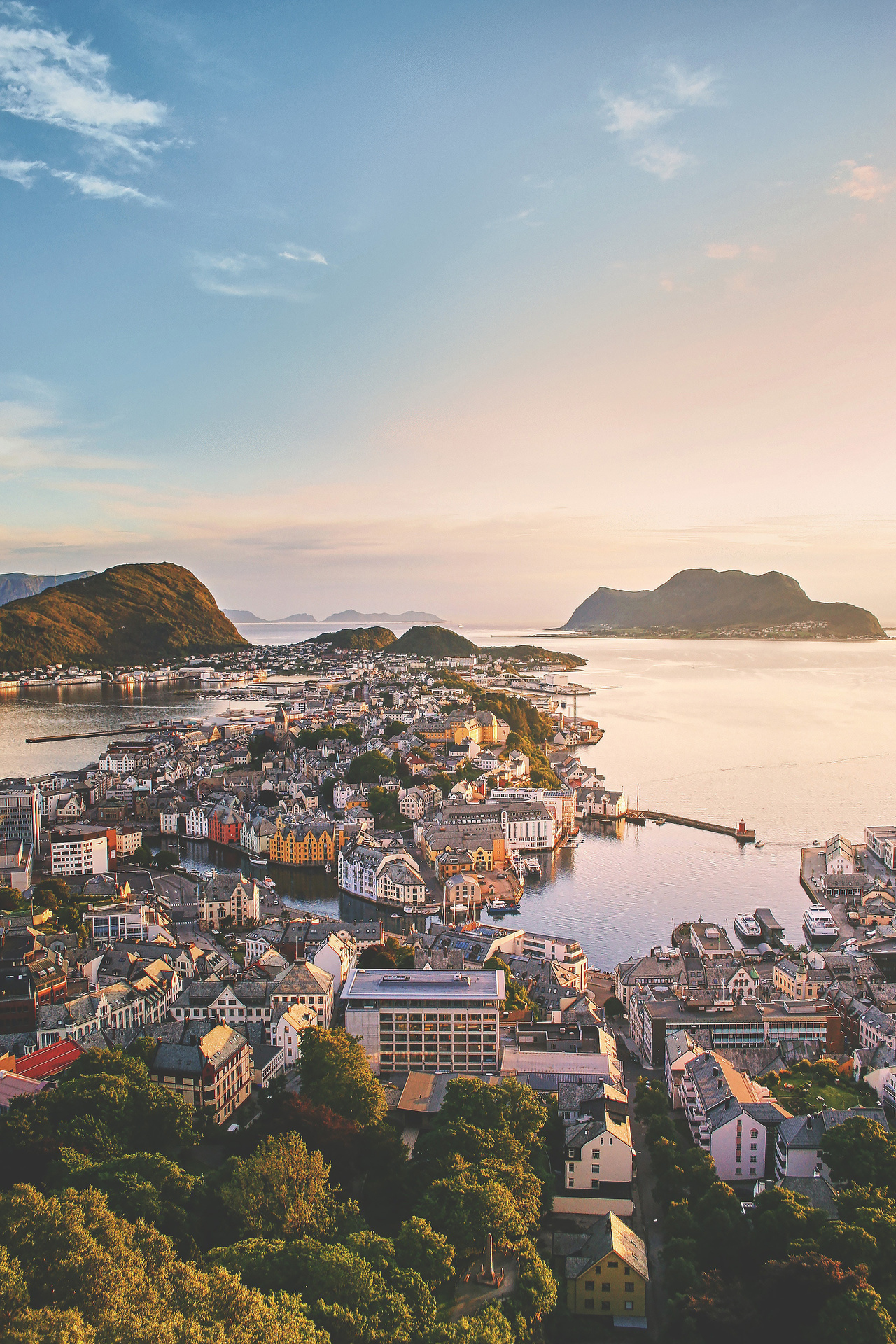 Oversiktsbilde av Aalesund