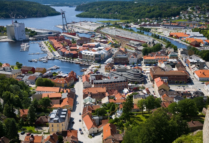 Oversiktsbilde fra Halden