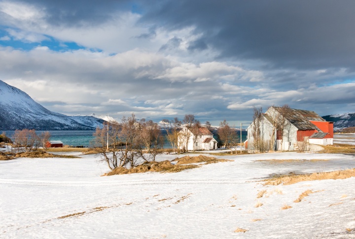 Landskapsbilde fra Harstad